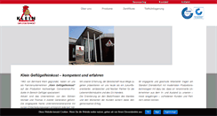 Desktop Screenshot of gefluegel-klein.de