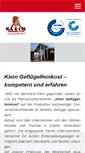 Mobile Screenshot of gefluegel-klein.de